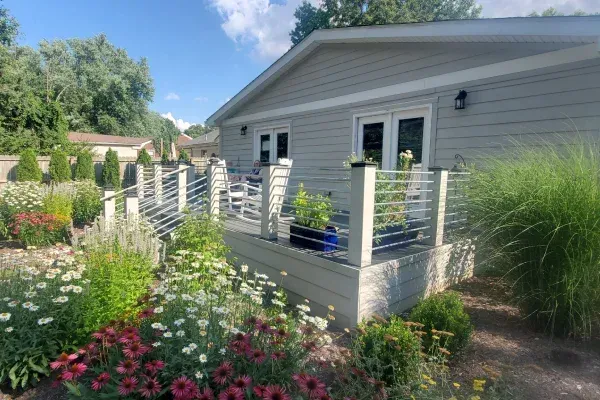 Outdoor deck with pergola in Lexington KY