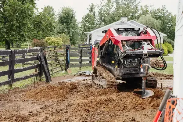 Landscape final grading in Lexington KY