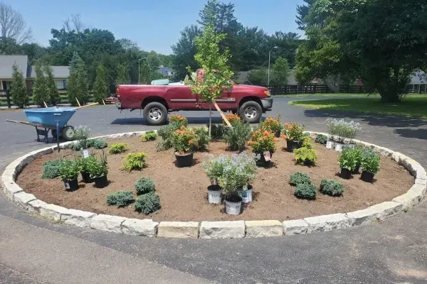 stone bed edging services in lexington ky