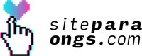 O logotipo do sitepara ongs.com tem uma mão pixelizada e um coração.