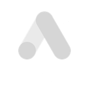 O logotipo do Google Adwords é um ícone cinza em um fundo branco.
