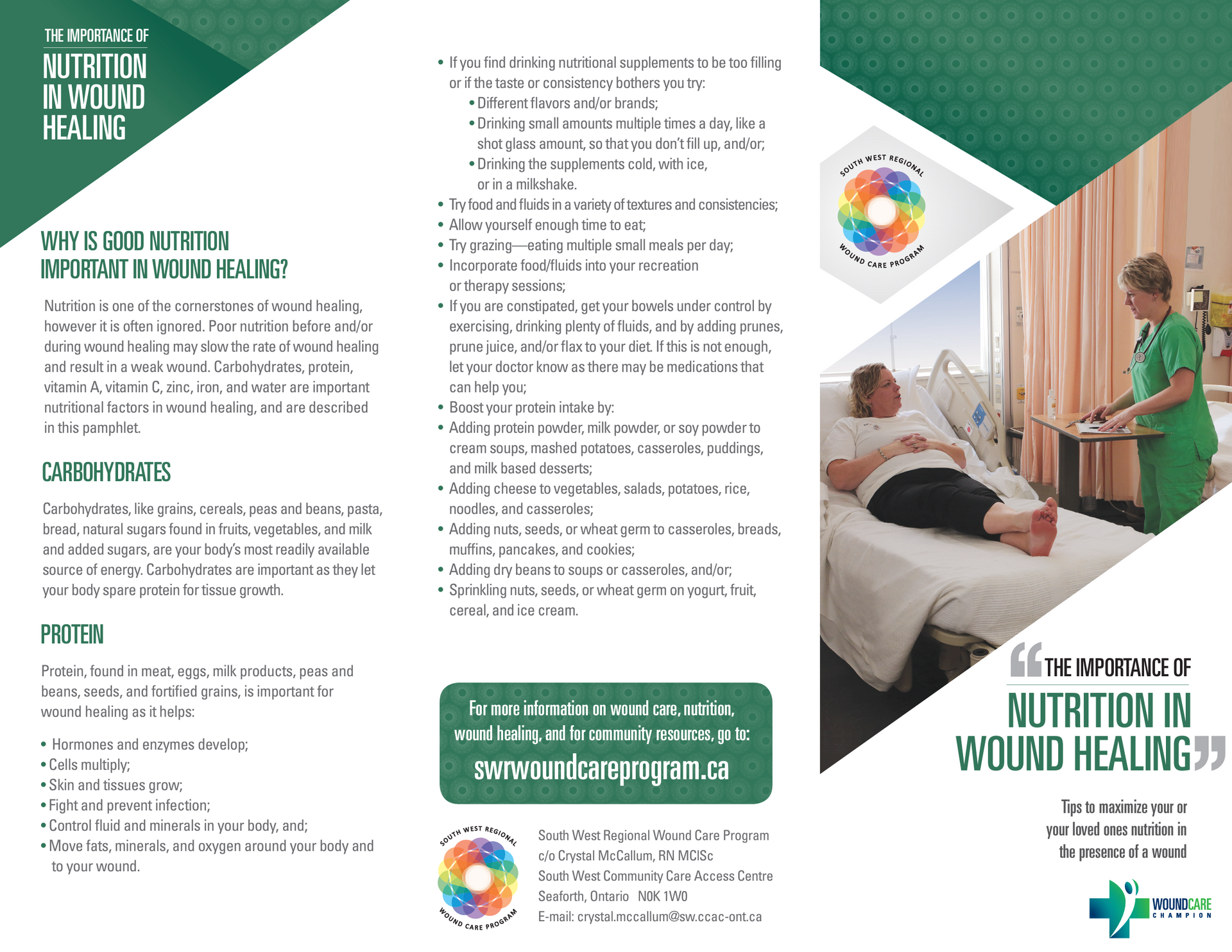 Nutrition in Wound Healing Brochure