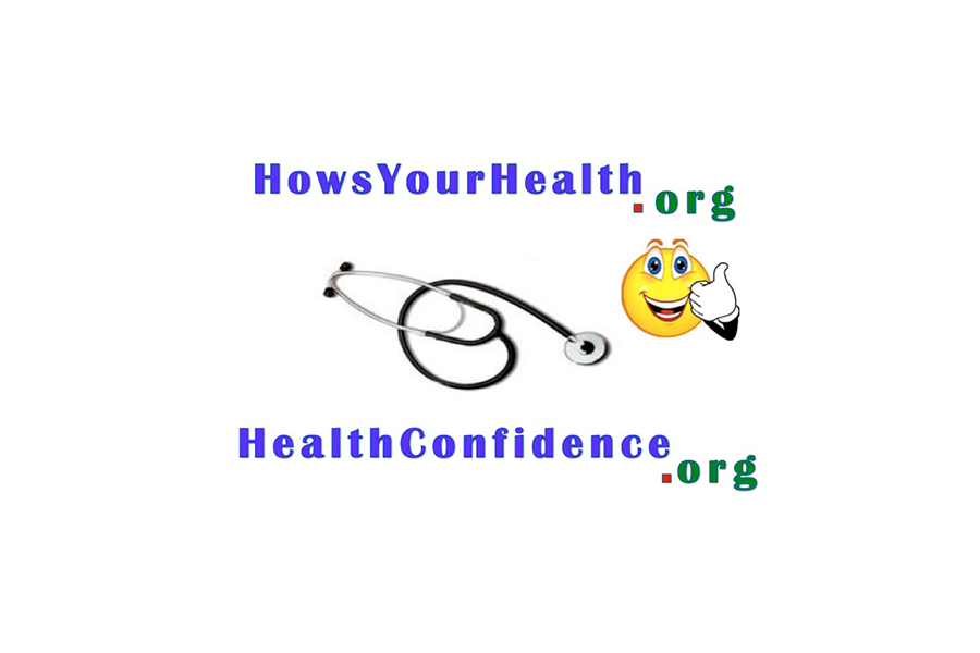 A logo for howsyourhealth.org and healthconfidence.org