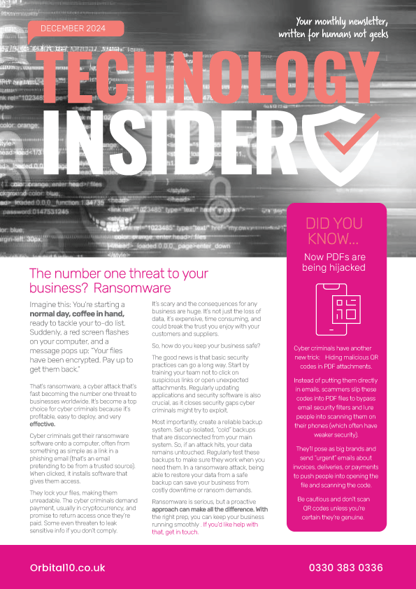 Technology Insider newsletter December 2024