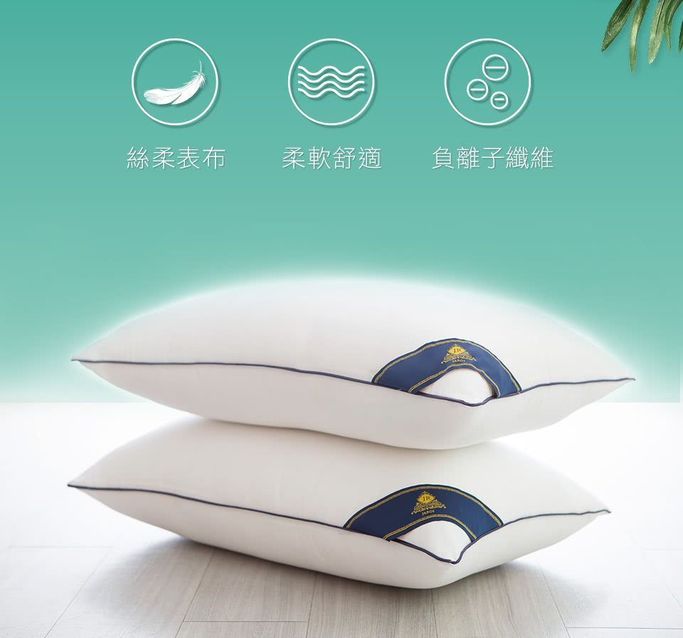 JAROI-台灣製森林溪負離子飯店水洗枕-買一送一