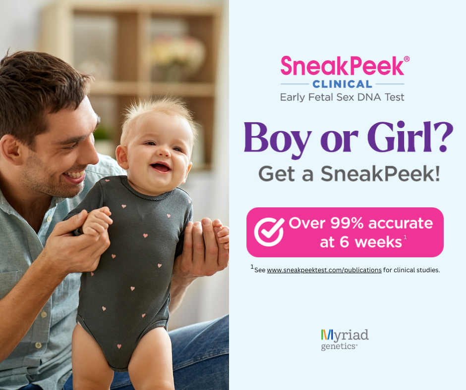 SneakPeek Clinical early gender DNA test collection at home with OptiVena in Chandler, AZ