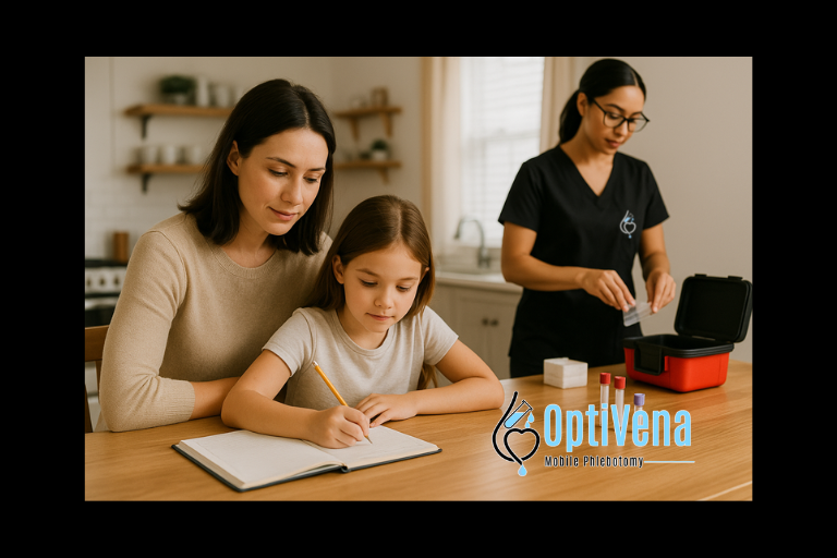 mobile lab services for the entire family in the phoenix valley with OptiVena Mobile Phlebotomy