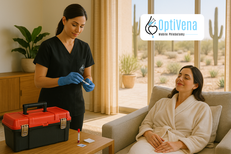 mobile lab service, specialty kit collection & therapeutic phlebotomy service in Scottsdale