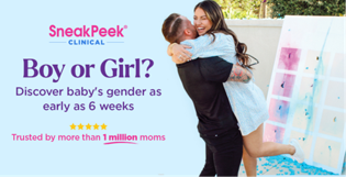 SneakPeek Clinical early gender test kit