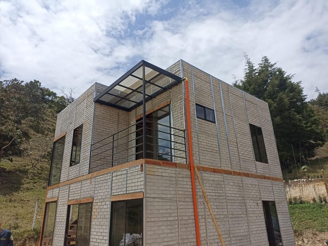 casa prefabricada cubo obra negra