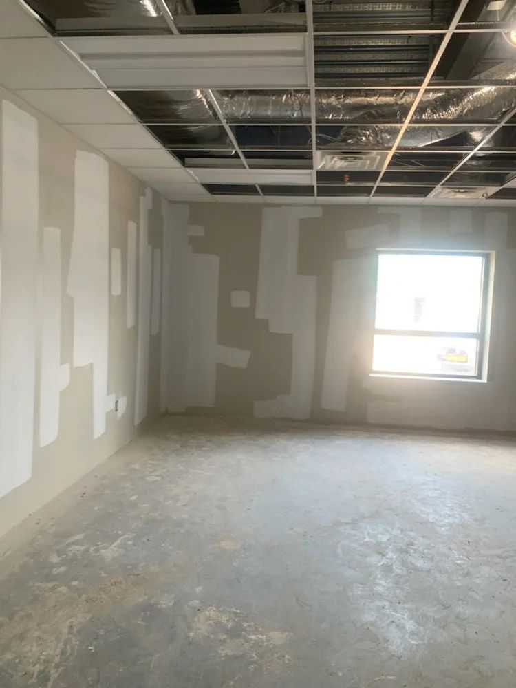 Commercial interior painting project completed for a local business
