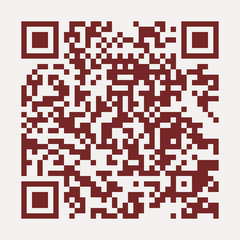 Codice QR color bordeaux su sfondo chiaro