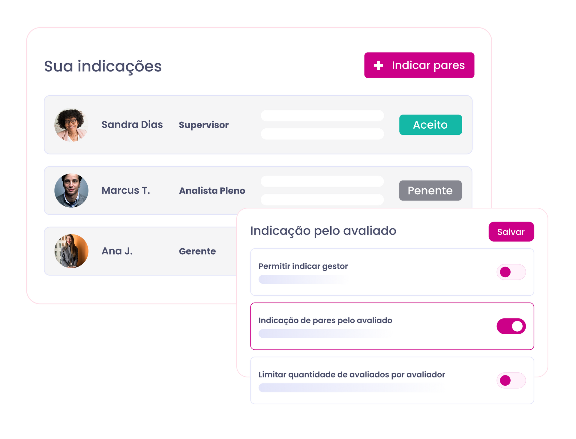 Indicação pelo Aaliador