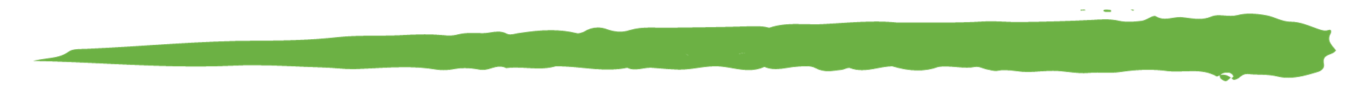 Un coup de pinceau vert sur fond blanc.