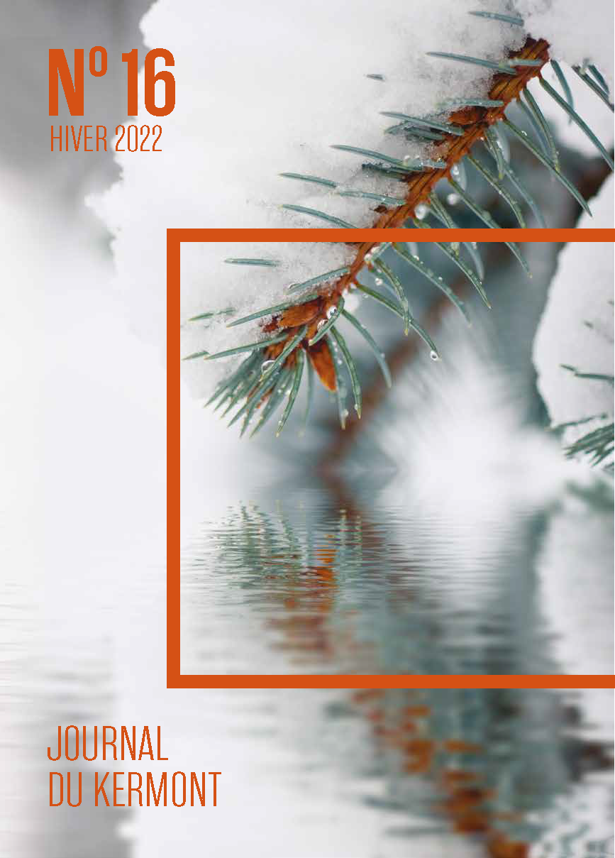La page de couverture du Journal du Kermont édition hiver 2022.