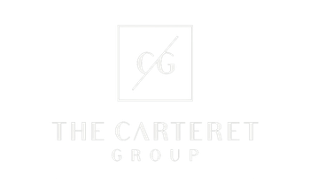 Faint white logos for The Carteret Group and eXp Realty Luxury on a white background