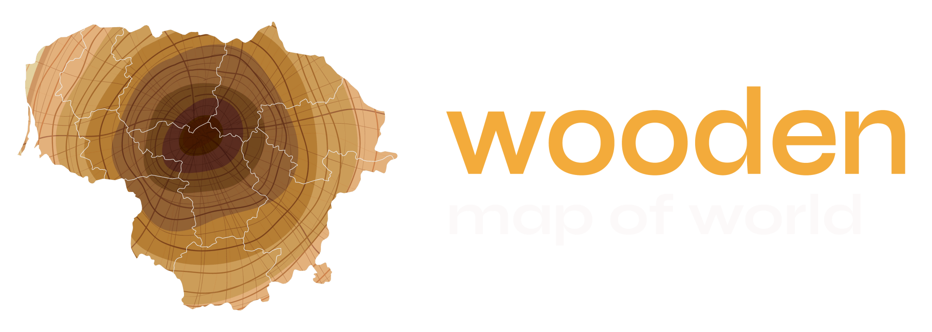 Wooden World Map