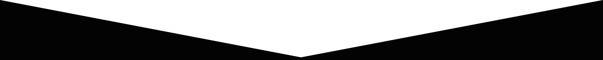 White downward-pointing chevron shape against a black background.