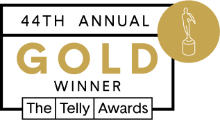 The 44th annual gold winner of the telly awards