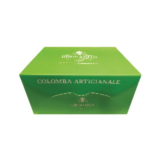 Scatola verde di pasticcini