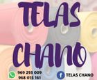 Telas Chano y Comercial Villegas, logotipo.