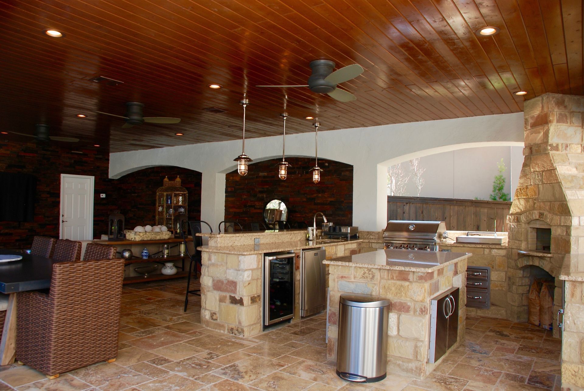 Outdoor Kitchen Designed by Fine Patio Design In San Antonio TX