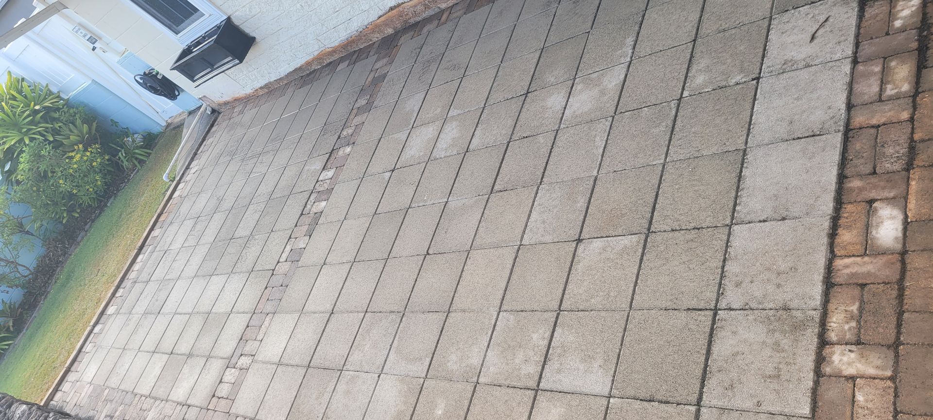newly installed pavers