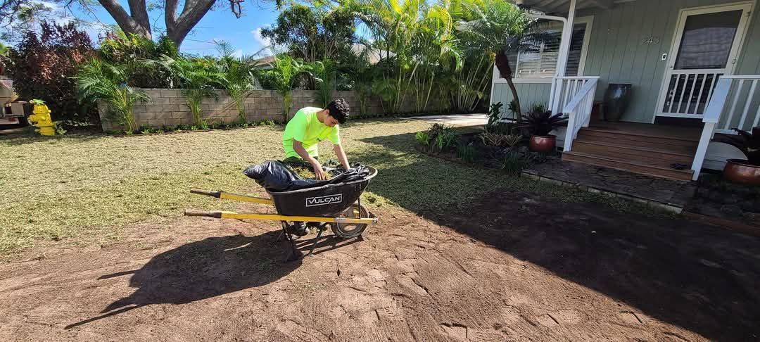 shiloh hydroseed emploee packing wheelbarrow