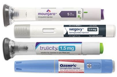 GLP-1 Weight Loss Drugs - Semglutide, Tirzepatide, Liraglutide, Dulaglutide, Orforglipron