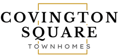Crystal Grove Townhomes logo with a dark blue crystal graphic and text.