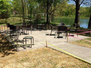Added a patio area for your enjoyment!