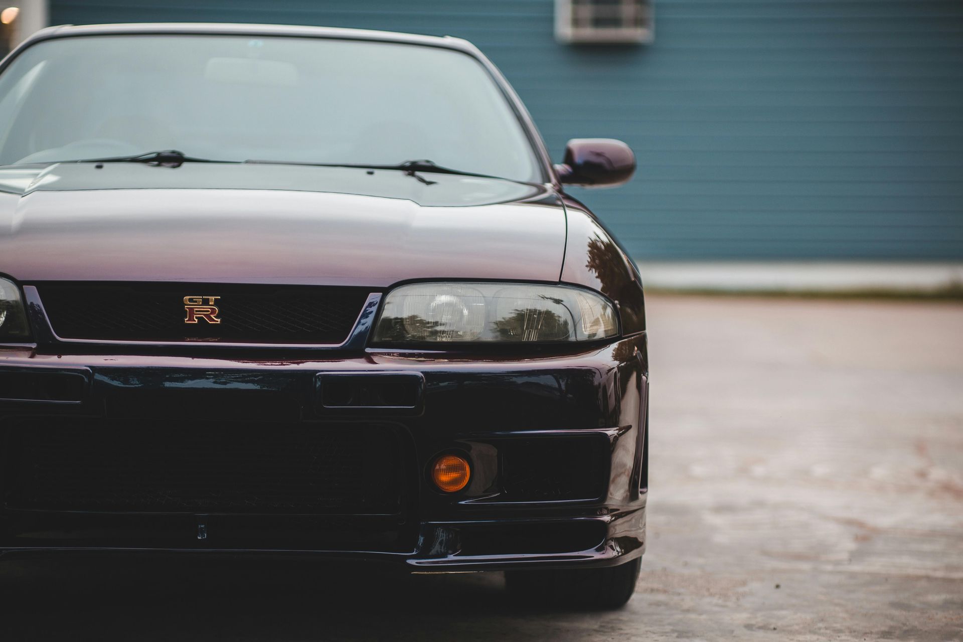 black tinted vintage car