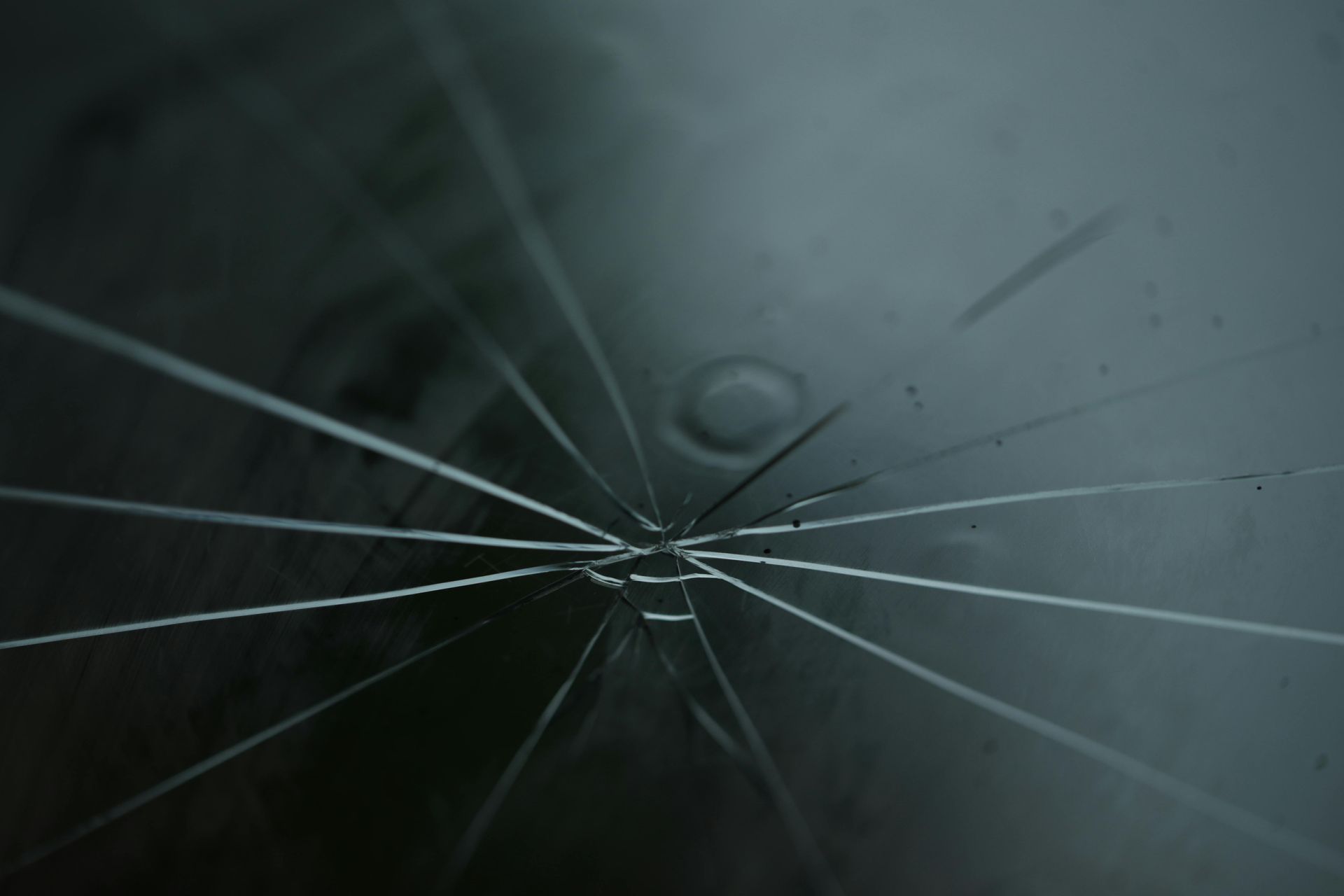 damaged windshield