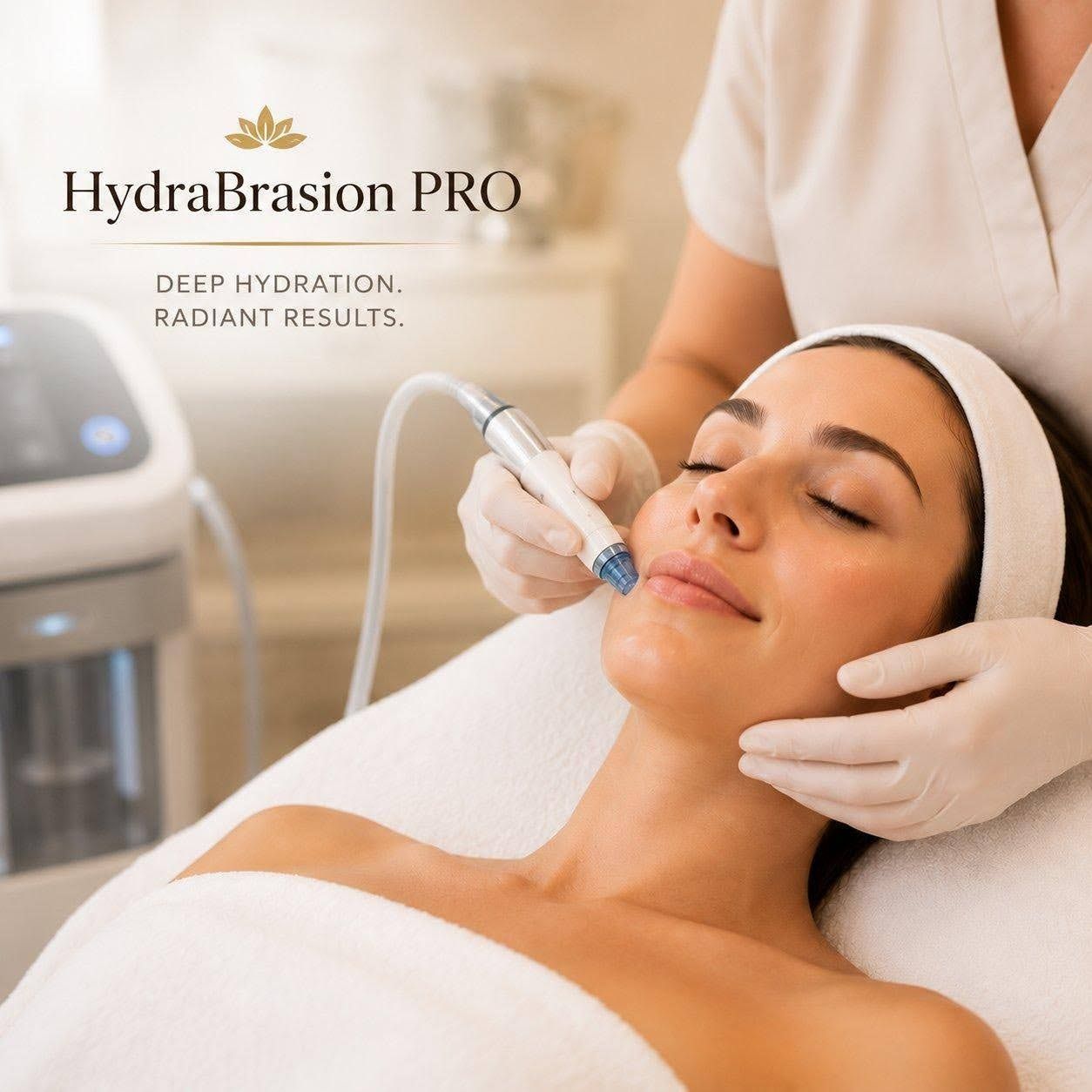 HydraBrasion PRO hydration facial treatment designed to restore moisture and revitalize tired skin