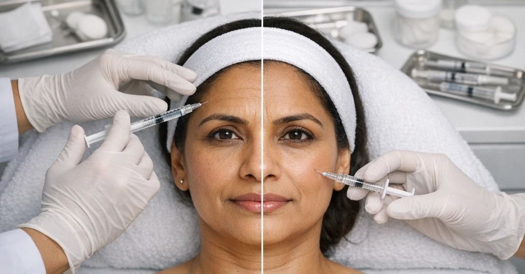 Comparison of Botox and dermal filler injections performed by a medical aesthetics professional