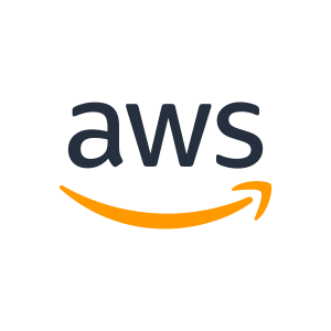The aws logo has an orange arrow pointing to the right