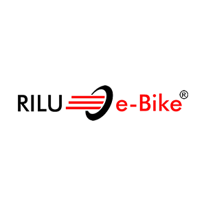 A logo for a company called rilu e-bike