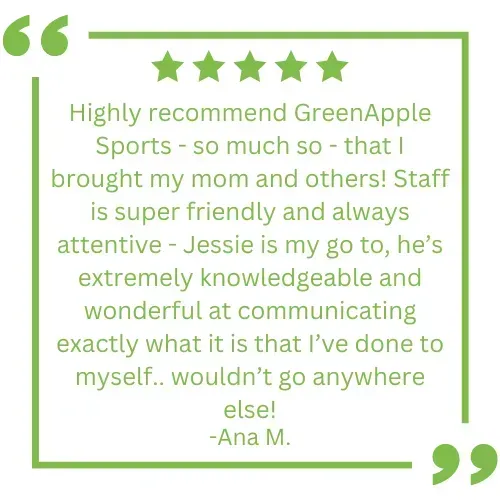 Ana's Review — Charlotte, NC  — Greenapple Sports & Wellness