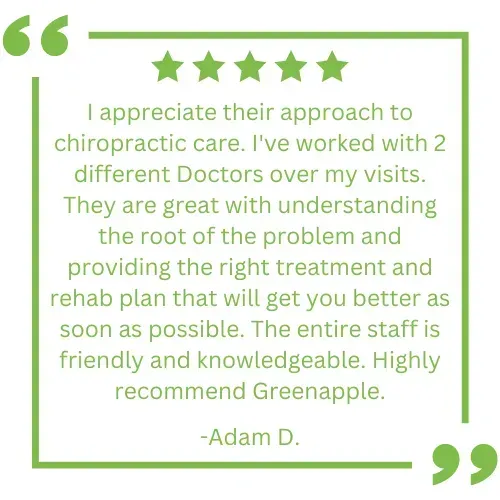 Adam's Review — Charlotte, NC  — Greenapple Sports & Wellness