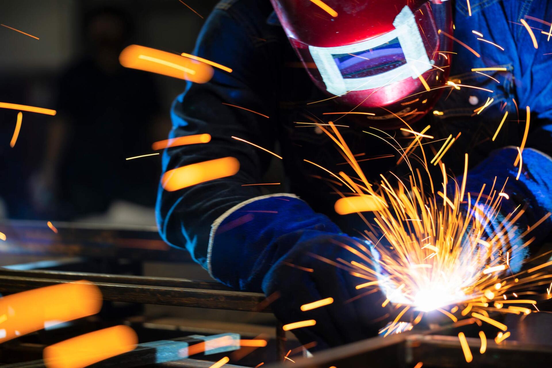 Man welding — Gary, IN — Macer Transportation Man welding — Gary, IN — Macer Transportation