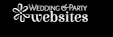 Wedding Party Websites logo in white text on a black background