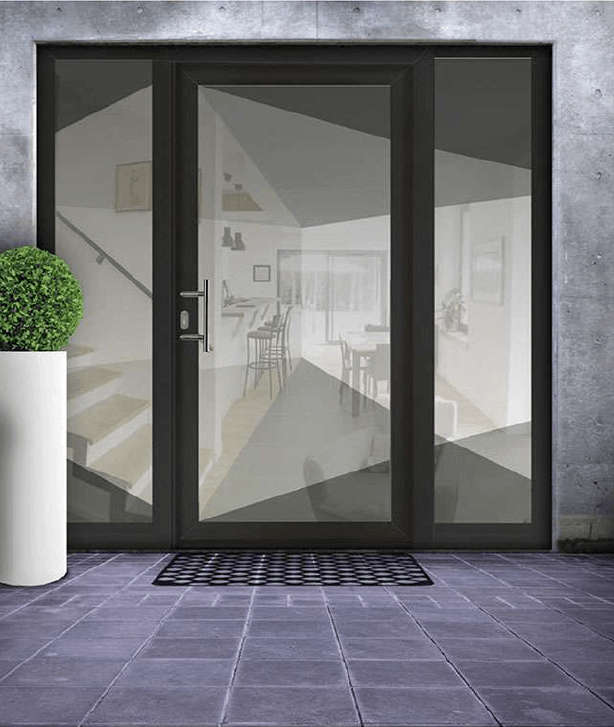 Porte d'entrée épurée Verrissima - Trihome menuiseries