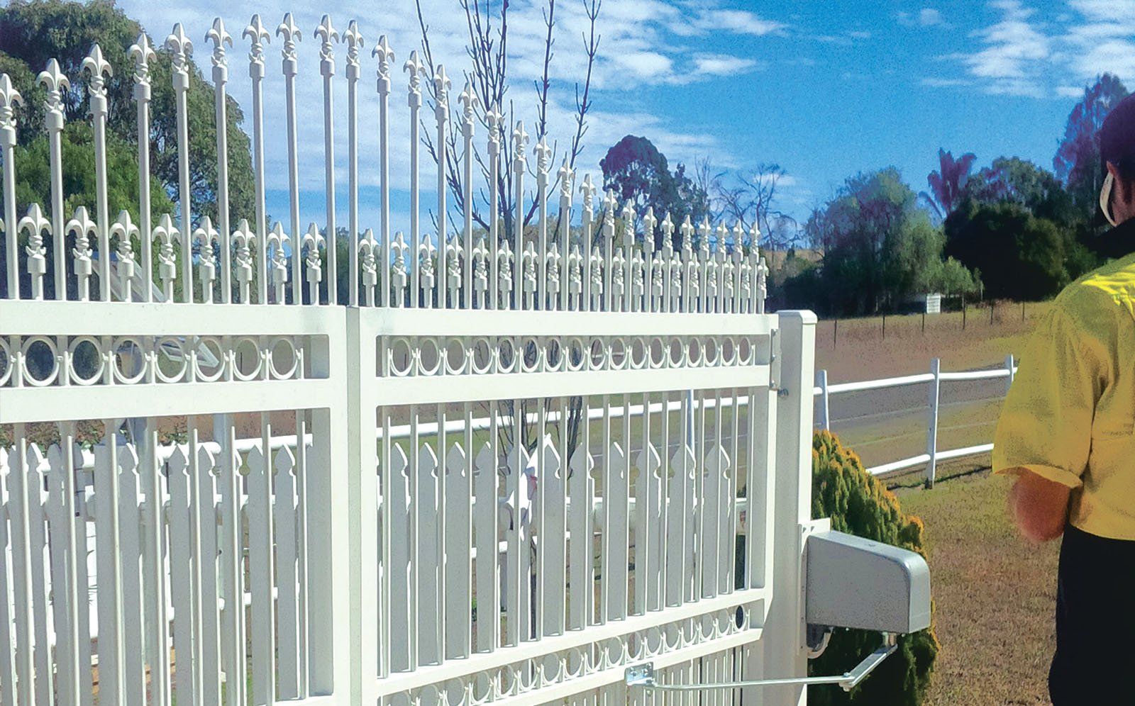 Custom Sliding Gate with automatic opener