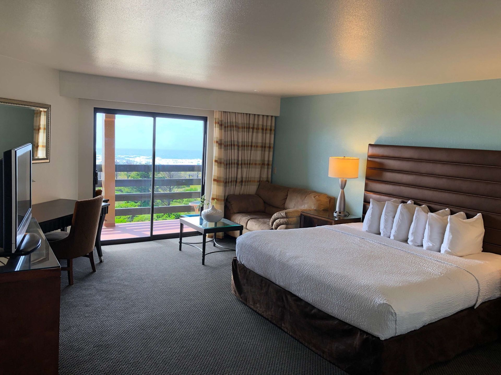 Hotel Room with A King Size Bed