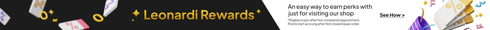Rewards banner | Leonardi Automotive