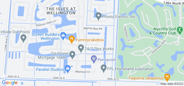 Map of business location