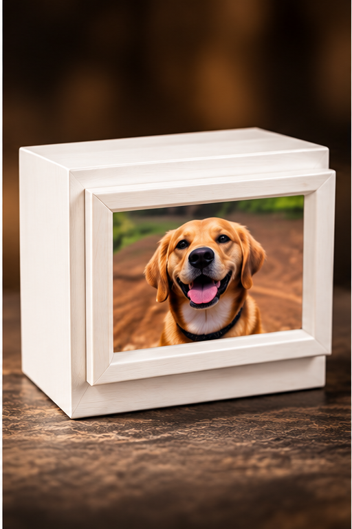 Urna personalizzata con fotografia per animali da compagnia