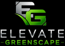 Black and green E G logo with &ldquo;ELEVATE-GREENSCAPE&rdquo; text on a dark background