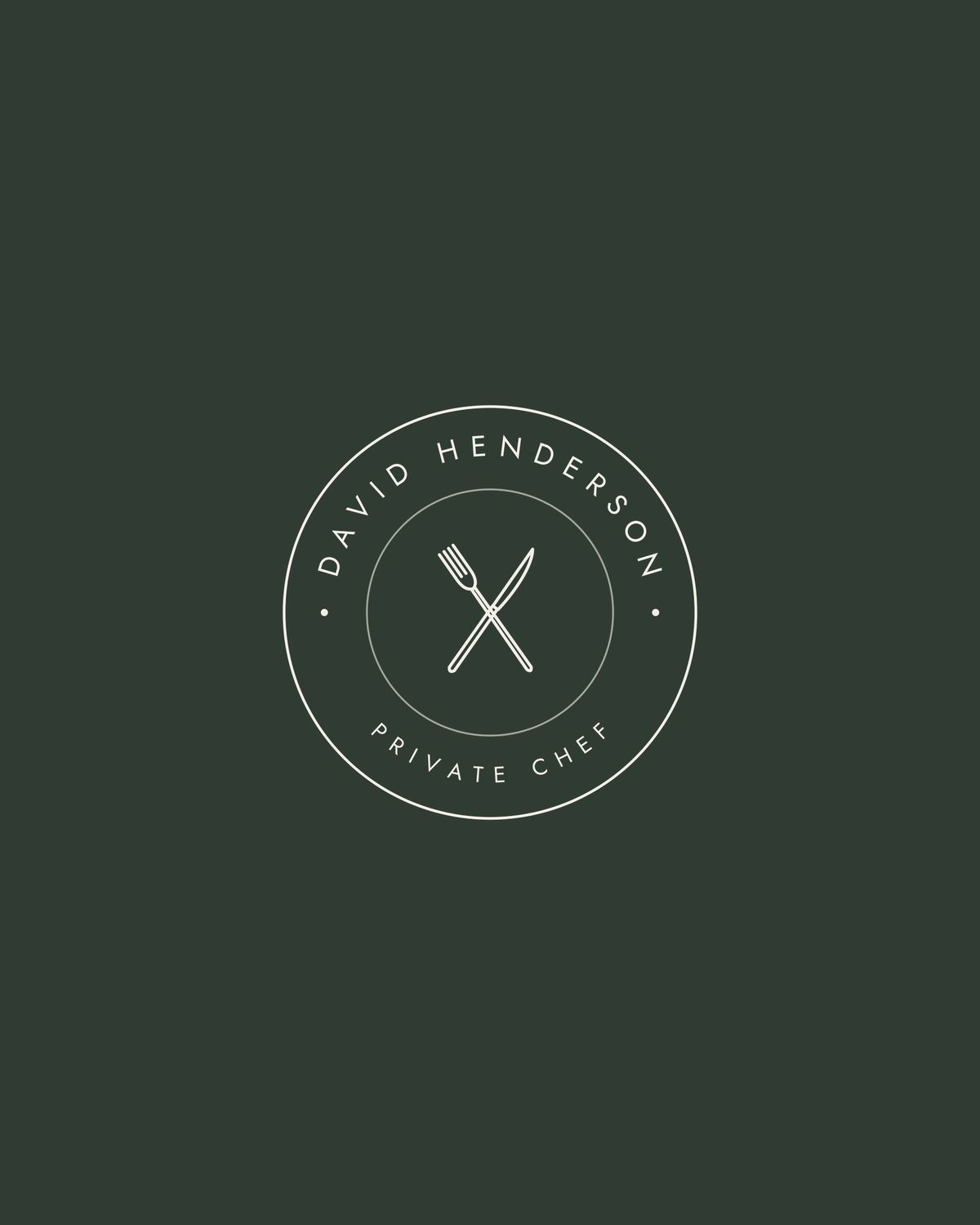 Chef David Henderson brand identity and website by REGO Creative