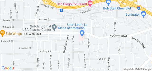 Map of business location